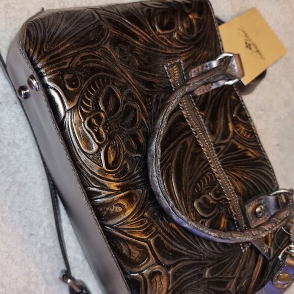 Patricia Nash Cross Body Bag Angela Pewter Bag New With Tag - Picture 4 of 10